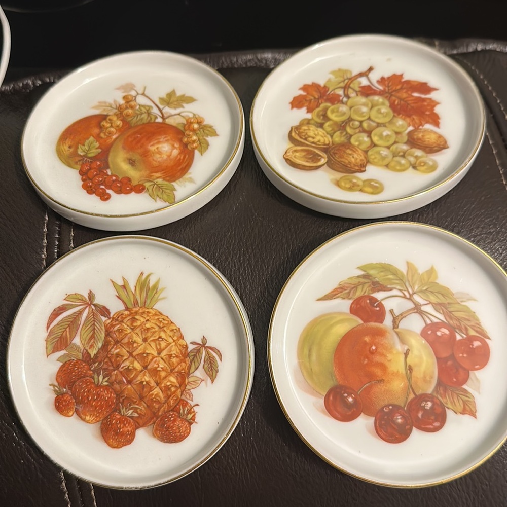 Set of 4 Bareuther Waldsassen Coasters Germany